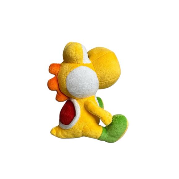 Nintendo WII Super Mario Bros YOSHI Sitting Plush Stuffed Animal Toy 7" Yellow - Picture 3 of 8